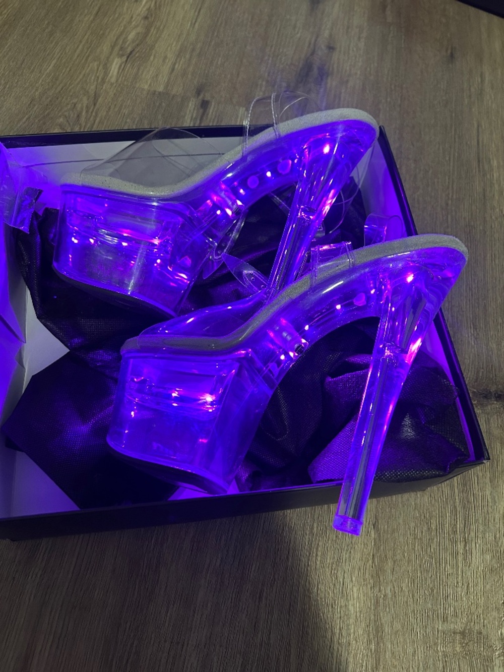 Pleasers LED heels Flashdance Poledance exotic dance